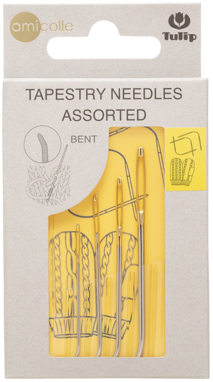 Tulip Bent Tip Tapestry Needles-1 Each Size 13, 15, 17 & 20  4/Pkg